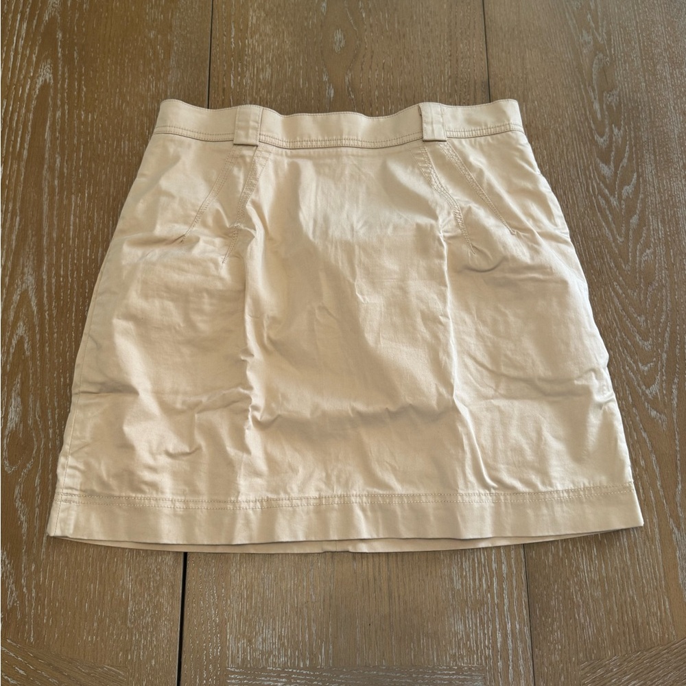 Zac Posen Tan Skirt with Zipper